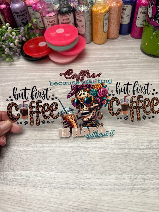 but First…coffee skull
